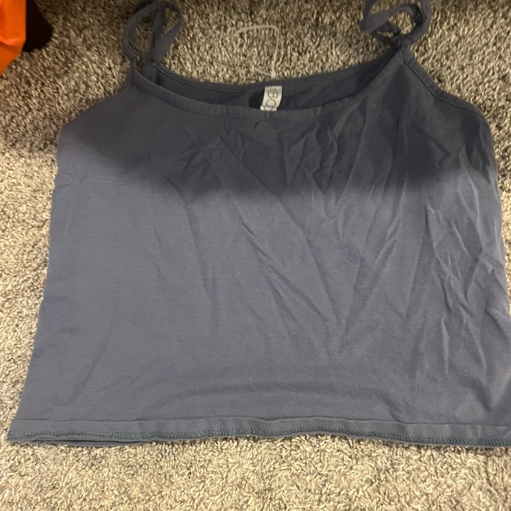 Cotton On Body Gray Sleeveless Crop Camisole
